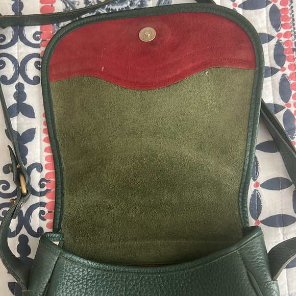 Vintage Dooney & Bourke leather and suede satchel - Picture 3 of 5